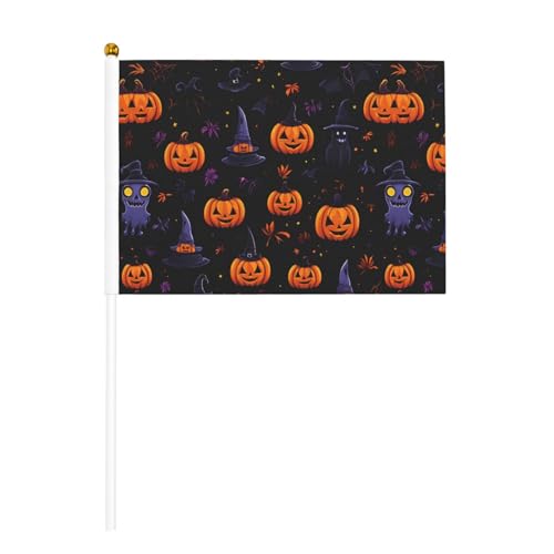 Halloween-Kürbis-Muster, Druck, bequem, Handflagge, vielseitige Flaggen, Mastpartys, Paraden, Dekorationen, Urlaub von SDFHU
