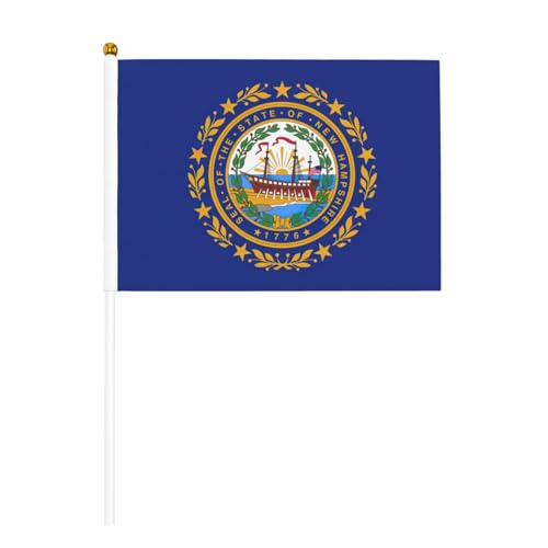 Hampshire-Staatsflagge, Druck, praktisch, Handflagge, vielseitige Flaggen, Mastpartys, Paraden, Dekorationen, Urlaub von SDFHU
