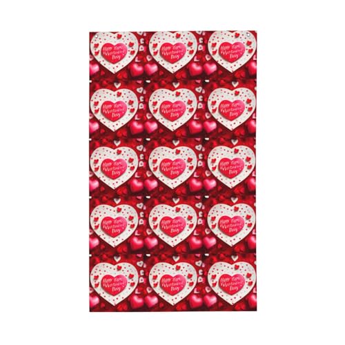 Happy Valentine's Day Druck, leichte Dekoration, saisonale Flaggen, für drinnen und draußen, für Terrasse, Rasen, Garten von SDFHU