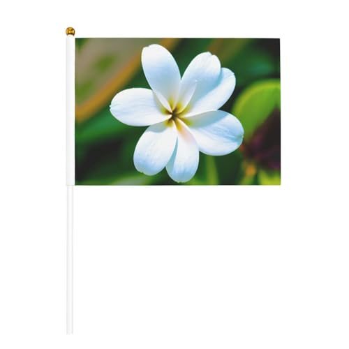 Hawaii-Blume, 1 Druck, praktische Handflagge, vielseitige Flaggen, Mastpartys, Paraden, Dekorationen, Urlaub von SDFHU