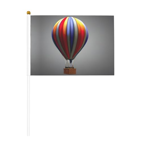 Heißluftballon-Druck, praktische Handflagge, vielseitige Flaggen, Mastpartys, Paraden, Dekorationen, Urlaub von SDFHU