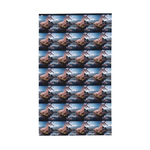 Japanische Flagge, Fuji-Landschaftsdruck, leicht, dekorativ, saisonale Flaggen, für drinnen und draußen, für Terrasse, Rasen, Garten von SDFHU