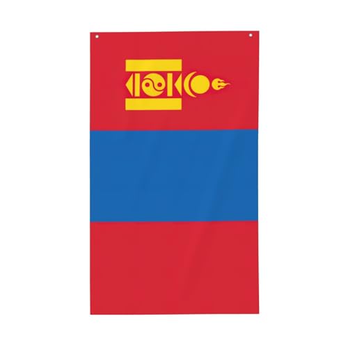 Mongolische Flagge, leicht, dekorativ, saisonale Flaggen, für Innen- und Außenbereich, Terrasse, Rasen, Garten von SDFHU