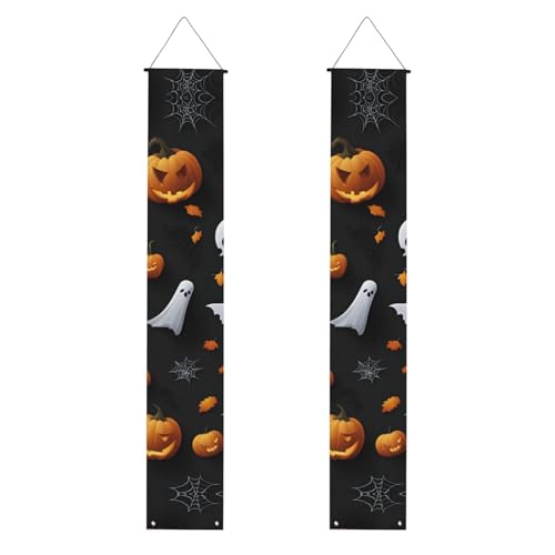 Niedliches Halloween-Muster, lebendige Ästhetik, festliche Atmosphäre, Banner, Dekoration, für Innen- und Außenbereich von SDFHU