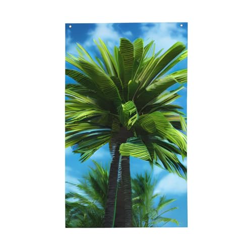 Sommer-Palmen-Druck, leichte Dekor-Flagge, saisonale Flaggen, für drinnen und draußen, für Terrasse, Rasen, Garten von SDFHU