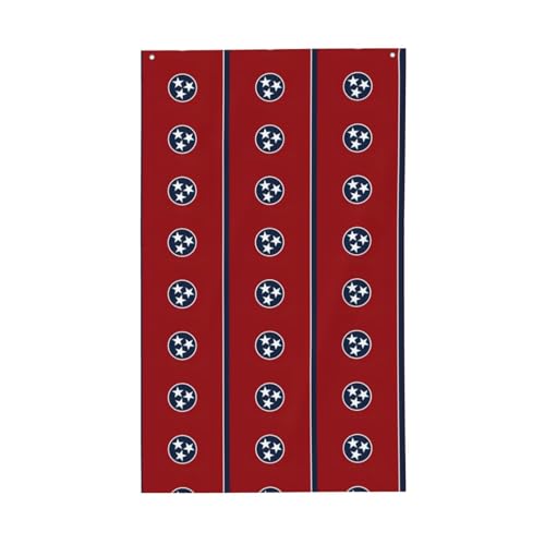 Tennessee Staatsflagge, Druck, leicht, dekorativ, saisonale Flaggen, für drinnen und draußen, für Terrasse, Rasen, Garten von SDFHU