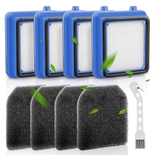 4 Stück QX7 Filter für AEG -Filter Zubehör Set für AEG QX6 QX7 QX8-2 ASKW1 Staubsauger Ersatzteile Ersatzfilter Filterset für AEG mit 4 Vormotorfilter 4 Hygienefilter 1 Reinigungsbürste,Waschbar von SDFLKAE