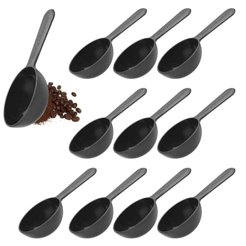 Messlöffel, quantitativer Löffel, Kunststoff Messlöffel, Kunststoff Kaffeebohnenlöffel, Messlöffel, wiederverwendbarer Kunststoff Messlöffel, Kaffee, Tee, Milchpulver Messlöffel Set, schwarz, 10 Stück Messlöffel, quantitativer Löffel, Kunststoff Messlöffel, Kunststoff Kaffeebohnenlöffel, Messlöffel, wiederverwendbarer Kunststoff Messlöffel, Kaffee, Tee, Milchpulver Messlöffel Set, schwarz, 10 Stück von SDFLKAE
