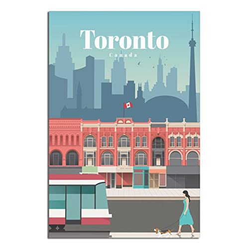 Canada Toronto Vintage-Reise-Poster, Poster, modernes Geschenk, Schlafzimmer dekorativ von SDFSF