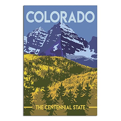 Colorado Vintage-Reise-Poster, Poster, Poster, modernes Geschenk, Schlafzimmer dekorativ von SDFSF