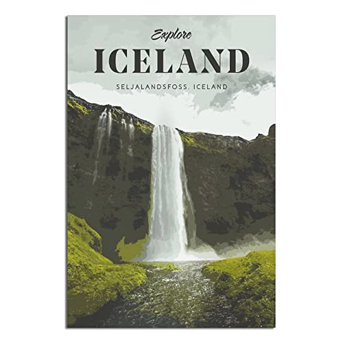 Island Vintage-Reise-Poster, Poster, Malerei, modernes Geschenk, Schlafzimmer dekorativ von SDFSF