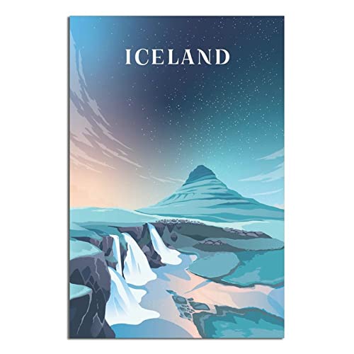 Island Vintage-Reise-Poster, Poster, Malerei, modernes Geschenk, Schlafzimmer dekorativ Island Vintage-Reise-Poster, Poster, Malerei, modernes Geschenk, Schlafzimmer dekorativ von SDFSF