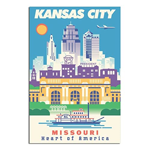 Missouri Vintage Reiseposter Gemälde Poster Modern Geschenk Schlafzimmer Deko von SDFSF