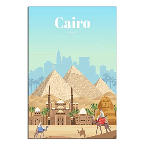 Poster, Motiv: Ägypten Kairo, Vintage, Reise-Poster, modernes Geschenk, Schlafzimmer dekorativ von SDFSF