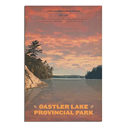 Poster, Motiv: Kanada Oastler See Park, modernes Geschenk, Schlafzimmer dekorativ von SDFSF