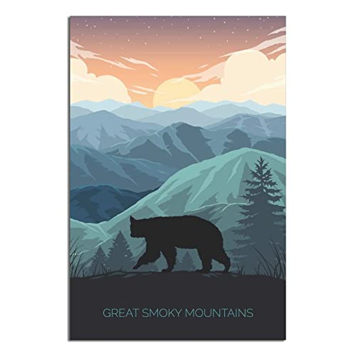 Poster, Motiv: Nationalpark, Vintage, Reiseposter, modernes Geschenk, Schlafzimmer von SDFSF