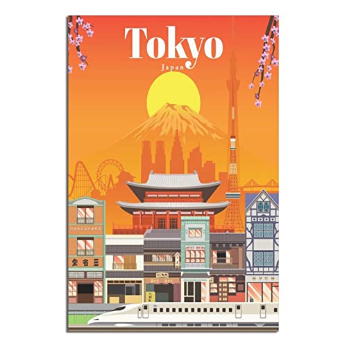 Poster mit japanischem Tokio, Vintage, Reise-Poster, modernes Geschenk, Schlafzimmer dekorativ von SDFSF