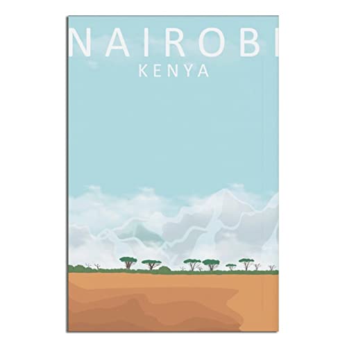 SDFSF Vintage Reiseposter Nairobi Kenia Malerei Poster Modernes Geschenk Schlafzimmer Deko SDFSF Vintage Reiseposter Nairobi Kenia Malerei Poster Modernes Geschenk Schlafzimmer Deko von SDFSF