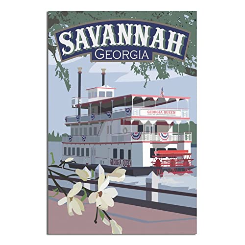 Savannah Vintage Reiseposter Gemälde Poster Modern Geschenk Schlafzimmer Deko von SDFSF