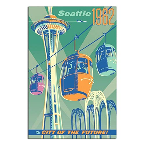 Seattle Vintage Reiseposter Gemälde Poster Modern Geschenk Schlafzimmer Deko Seattle Vintage Reiseposter Gemälde Poster Modern Geschenk Schlafzimmer Deko von SDFSF