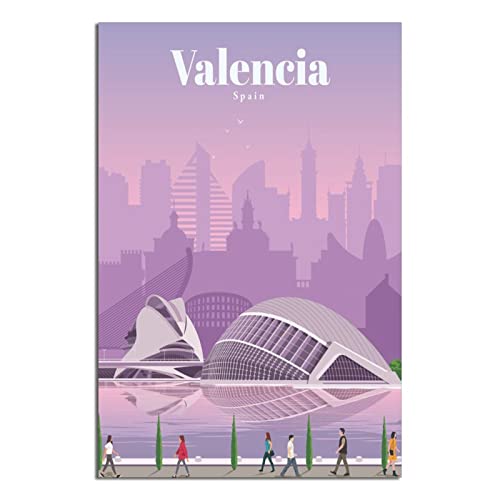 SDFSF Valencia Vintage-Reise-Poster, Malerei, Poster, modernes Geschenk, Schlafzimmer, dekorativ SDFSF Valencia Vintage-Reise-Poster, Malerei, Poster, modernes Geschenk, Schlafzimmer, dekorativ von SDFSF