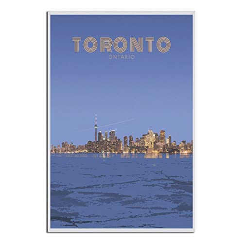 Vintage-Reise-Poster Toronto Kanada Malposter modernes Geschenk Schlafzimmer dekorativ von SDFSF