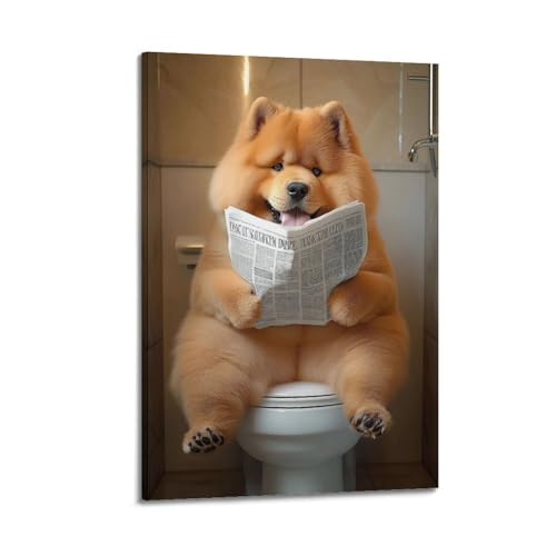 Cccyh_4K__A_photo_of_a_happy_big_fluffy_chow_reading_th_4056ac6a-3ff3-46f2-b88c-a05c9b7a1121_1 Poster, dekoratives Gemälde, Leinwand, Wandposter und Kunstdruck, moderne von SDFUIJXCV