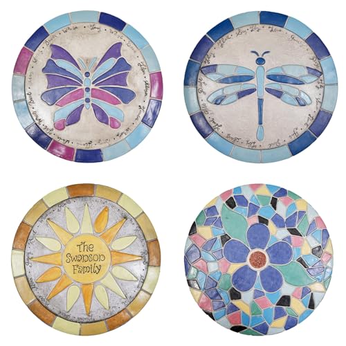 Trittstein Trittstein-Gartendekoration, Lebendiger, Wetterfester Trittstein für Die Wege- und Landschaftsgestaltung, Dimensionale Rasen-/ Blumenbeet-/ Innenhof-Dekorsteine (Size : 1 PACK) von SDFVSDF