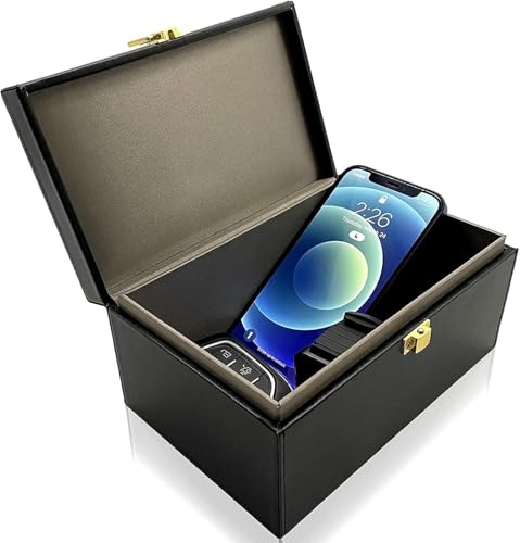 Abschirmbox, Faradayscher Käfigschutz, zur Blockierung von RFID-Signalen im Auto, Diebstahlschutztasche, Anti-Hacking-Gehäuseblocker(11.5cmx9cmx6cm) von SDGBCXD