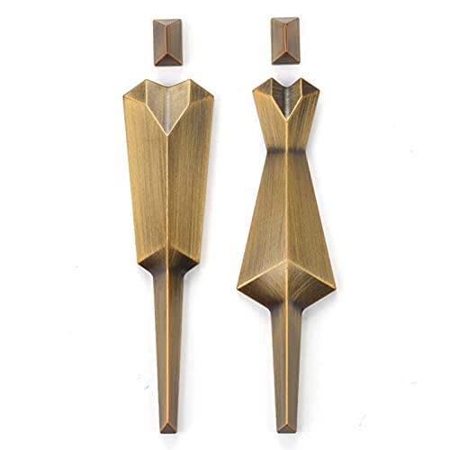 Badezimmer Türschilder, Männer und Frauen Toilettenschild gebürstet, Aluminium Toilettenschilder, Badezimmer Schild Dekor(B) von SDGBCXD