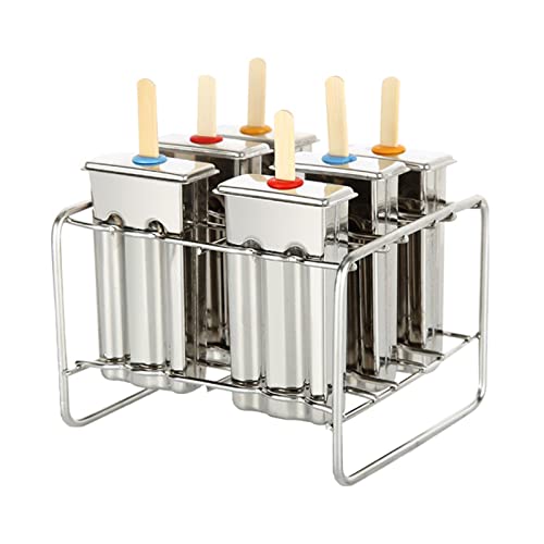 Eis am Stiel-Formen， Edelstahl Formen Eis Am Stiel Eis Stick Halter Maker Rack(B) von SDGBCXD