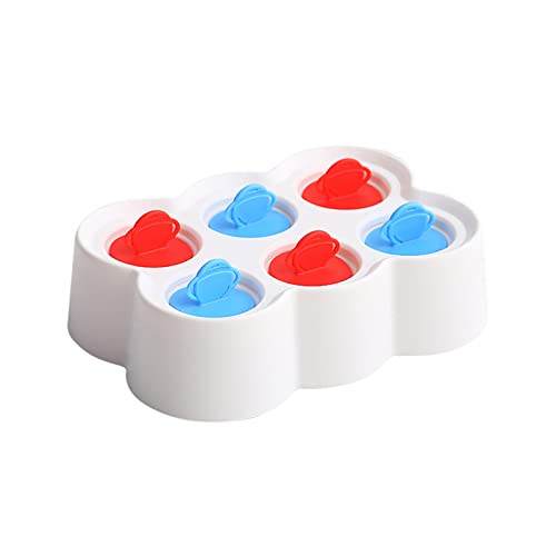 Eis am Stiel-Formen， Leicht zu lösende, wiederverwendbare Eiscremeform, bequem zu halten for Kinder, leicht zu reinigen, kann zerlegt werden.(White) von SDGBCXD