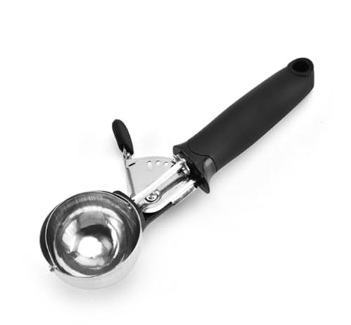 Eiscremeschaufel, Dessertlöffel Haushaltslöffel Lebensmittel Obst Graben Pp Küchenwerkzeuge Servieren(Black) von SDGBCXD