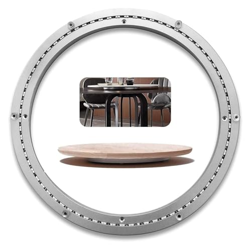 Gleitlager, Tisch-Drehteller-Basislager, Drehteller aus Aluminiumlegierung for Gartentisch, Küchen-Esstisch(18 inches (450mm)) von SDGBCXD