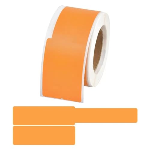 Kabelbeschriftungen， 100Pcs/rolle Kabel Etiketten Selbst-Klebe Wasserdicht Draht Kennzeichnung Krawatten Laser Drucker Aufkleber Netzwerk Organizer Verdrahtung(Oranje) von SDGBCXD