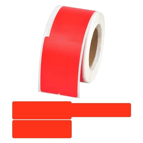 Kabelbeschriftungen， 100Pcs/rolle Kabel Etiketten Selbst-Klebe Wasserdicht Draht Kennzeichnung Krawatten Laser Drucker Aufkleber Netzwerk Organizer Verdrahtung(Red) von SDGBCXD