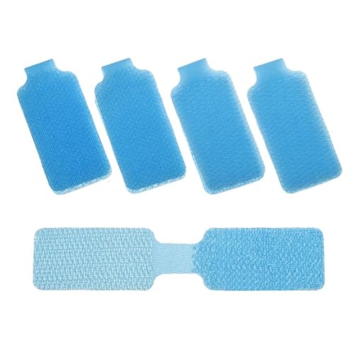 Kabelbeschriftungen， Bunte wasserdichte selbstklebende Drahtetiketten Netzwerkkabeletiketten Aufkleber for die Organisation elektrischer Kabel(Blue Unwritable) von SDGBCXD