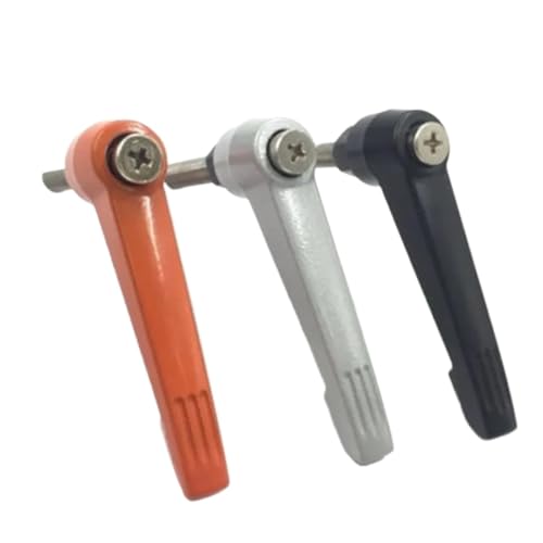 Klemmhebel， Gewindeklemmhebel L-Form Verstellbarer Griff Verriegelung Außengewinde Knopfschraube Schraube 1 Stück 304 M4 M5 M6 M8(Sliver,M5X35) von SDGBCXD