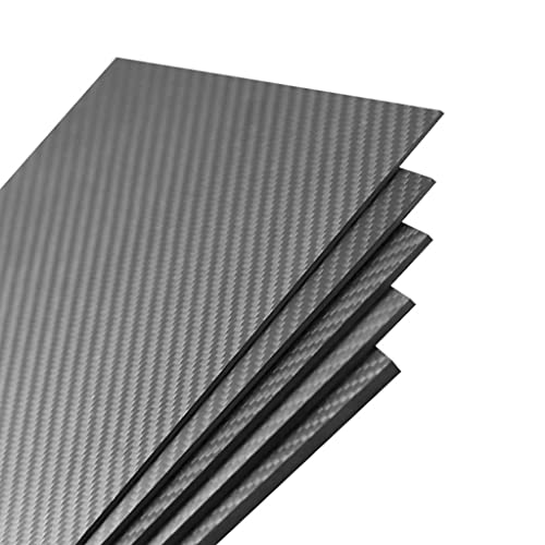 Kohlefaserplatte, 1 Stück 0,3 mm Dicke 3K, Plain Weave 100% Plattenblatt(500x600mm) von SDGBCXD