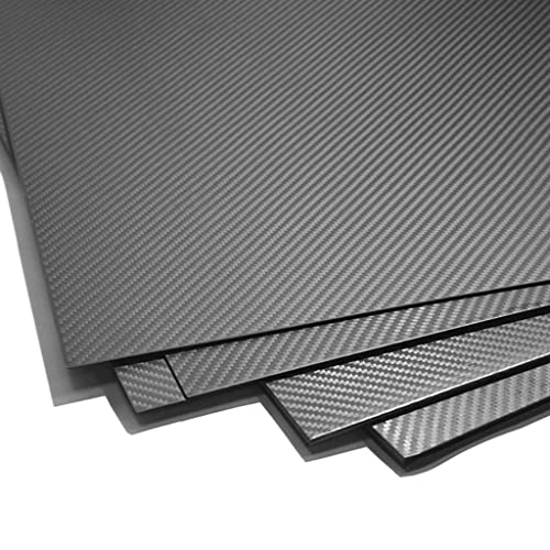 Kohlefaserplatte, 1 Stück 240 x mm 3K, Dicke 0,5–6, geschmiedete Hochtemperatur-Plattenplatte, Kohlefaserplatte(1.5mm Twill Matte) von SDGBCXD