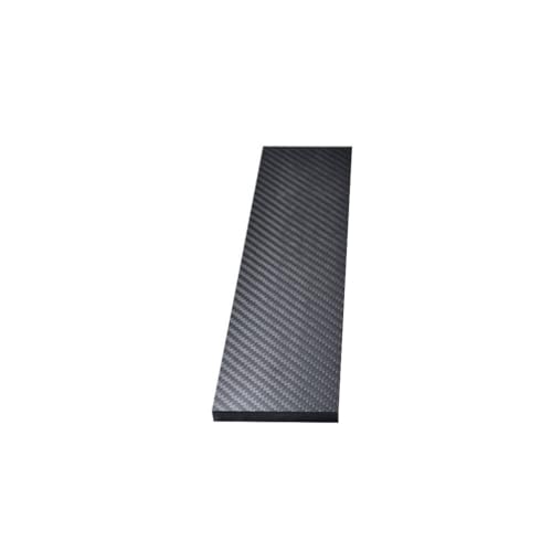 Kohlefaserplatte, 1 Stück 3K-Kohlefaserplatte, Dicke 0,2–6 mm, hochfeste Kohlefaserplatte, Kohlestreifen, flacher(2.0x90x390mm) von SDGBCXD