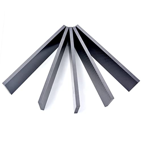 Kohlefaserplatte, 1 Stück 3K-Kohlefaserplatte, Dicke 0,2–6 mm, hochfeste Kohlefaserplatte, Kohlestreifen, flacher(5x20x490mm) von SDGBCXD