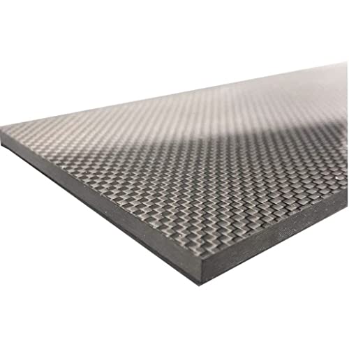 Kohlefaserplatte, 1 Stück 400 x 500 mm 3K reines Blatt, hochfestes Carbon-Platten-Panel in Köperbindung, Carbonfaserplatte(0.5mm Twill Matte) von SDGBCXD