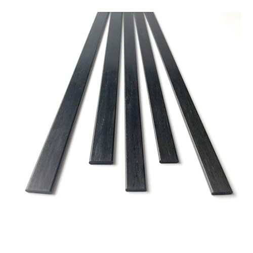 Kohlefaserplatte, 10 Stück Kohlefaserplatten, Länge 1000 mm, Streifen aus(10pcs 0.6x1.8x1000mm) von SDGBCXD