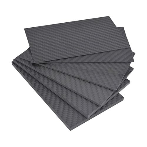 Kohlefaserplatte, 125 mm x 75 3K-Plattenblätter, for DIY-Drohnen, 0,5 mm/1 mm/2 mm/3 Dicke, Verbundhärtematerial, 1 Stück(125x75x0.5mm) von SDGBCXD