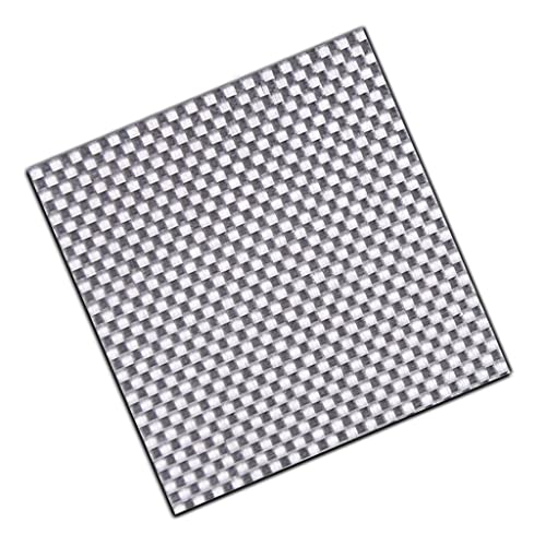 Kohlefaserplatte, 195 x 240 mm 3K farbig, Panel Board Carbon Fiebr Blatt Silber Leinwandgewebe Platten glänzend matt Vollcarbon(2.0mm matte) von SDGBCXD