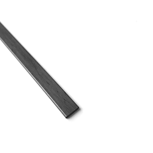 Kohlefaserplatte, 2 Stück 500 mm lange Kohlefaserplatten, hochfeste Kohlefaserstreifen/Verstärkungsplatten, for Drachenzeltmodelle(2x19x500mm) von SDGBCXD