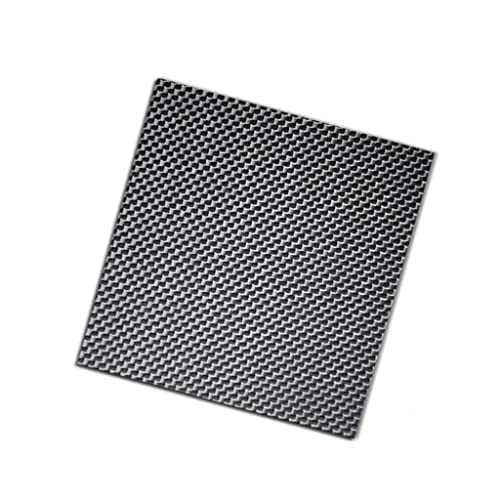 Kohlefaserplatte, 500 x mm Voll-3K-Plattenplatte, Kohlefaserplatten, Leinwandbindung, 100% 3K, 1 Stück(0.25mm Twill Glossy) von SDGBCXD