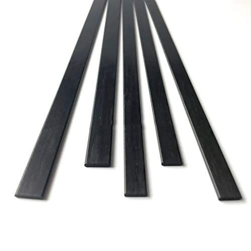 Kohlefaserplatte, 8 Stück Carbonfaserplatten Carbon-Gürtelstreifen Verstärkungsplatten Länge 500 mm, Carbonstangen(2mmx8mm 8pcs) von SDGBCXD