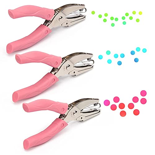 Locher, 3 PCS Handheld Loch Papier Punch Handheld Metall Einzel Loch Papier Punch DIY Handheld Punch Loch Kreis-Geformt Locher, 3 PCS Handheld Loch Papier Punch Handheld Metall Einzel Loch Papier Punch DIY Handheld Punch Loch Kreis-Geformt von SDGBCXD
